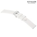 Stailer Premium Kautschuk Uhrenarmband Modell CS48 weiß 20 mm