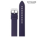 Stailer Premium Kautschuk Uhrenarmband Modell CS48 blau 18 mm