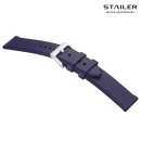 Stailer Easy-Klick Premium Kautschuk Uhrenarmband Modell CS48 blau 20 mm