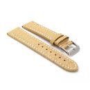 Alligator Uhrenarmband Modell Louisiana-XL sand-beige-WN 22 mm, extralang