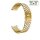 Edelstahl Easy-Klick Wabenmuster Uhrenarmband Modell Frankfurt gold 22 mm