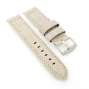 Easy-Klick Leder Uhrenarmband Modell Canyon wasserfest sand-beige 20 mm