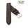 Easy-Klick Leder Uhrenarmband Modell Canyon wasserfest dunkelbraun 24 mm