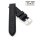 Easy-Klick Leder Uhrenarmband Modell Canyon wasserfest schwarz 26 mm