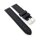 Easy-Klick Leder Uhrenarmband Modell Canyon wasserfest schwarz 26 mm