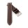 Sattelleder Flieger-Uhrenarmband mit Nieten Modell Storch mocca 20 mm
