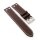 Sattelleder Flieger-Uhrenarmband mit Nieten Modell Storch mocca 22 mm