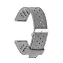 Premium Silikon Uhrenarmband Modell Tropical grau 22 mm