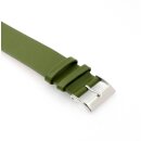 Feinstes Leder Durchzugs-Uhrenarmband Modell Luzern grün 14 mm