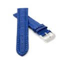 Alligator Uhrenarmband Modell Louisiana-XL blau-TiT 18 mm, extralang