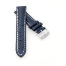 Alligator Uhrenarmband Modell Solothurn navy-blau 20 mm