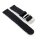 Perlon Uhrenarmband Modell Pacific-S schwarz 21 mm