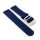 Perlon Uhrenarmband Modell Pacific-S blau 22 mm