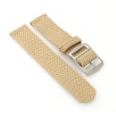Perlon Uhrenarmband Modell Pacific-S beige-creme 22 mm