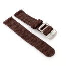 Perlon Uhrenarmband Modell Pacific-S braun 23 mm