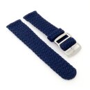 Perlon Uhrenarmband Modell Pacific-S blau 23 mm