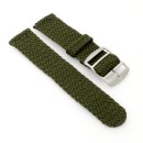 Perlon Uhrenarmband Modell Pacific-S grün 23 mm