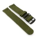 Perlon Uhrenarmband Modell Pacific-P grün 20 mm
