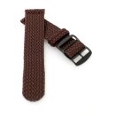 Perlon Uhrenarmband Modell Pacific-P braun 22 mm