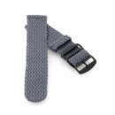 Perlon Uhrenarmband Modell Pacific-P grau 23 mm