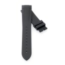 Premium Kautschuk Uhrenarmband Modell Bay-OS schwarz 22...