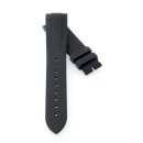 Premium Kautschuk Uhrenarmband Modell Bay-OS schwarz-blau...