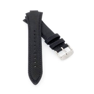 Nylon-Textil Uhrenarmband Modell PRX-51 schwarz 12/26 mm, komp. Tissot PRX