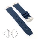 Silikon Adapter Uhrenarmband Modell PRX-31 blau 12/22 mm, komp. Tissot PRX