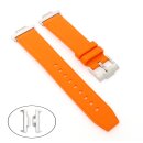Silikon Adapter Uhrenarmband Modell PRX-31 orange 12/22 mm, komp. Tissot PRX