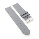 Feines Leder-Uhrenarmband Modell Jena hell-grau 28 mm, komp. Skagen