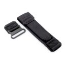 Easy-Klick Klett Uhrenarmband Modell Klettfix schwarz 22 mm