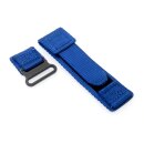 Easy-Klick Klett Uhrenarmband Modell Klettfix blau 22 mm