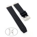 Silikon Adapter Uhrenarmband Modell PRX-31 schwarz 12/22 mm, komp. Tissot PRX