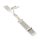 Massives Edelstahl Milanaise-Mesh Uhrenarmband Modell Jever silber 22 mm, komp. IWC