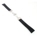 Easy-Klick Premium FKM-Kautschuk Uhrenarmband Modell Rostock schwarz 18 mm