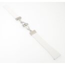 Easy-Klick Premium FKM-Kautschuk Uhrenarmband Modell Rostock weiß 22 mm