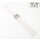 Easy-Klick Premium FKM-Kautschuk Uhrenarmband Modell Rostock weiß 22 mm