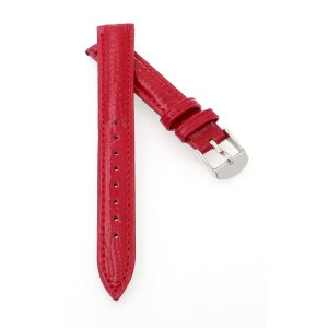 Eidechsenstruktur Uhrenarmband Modell Culebra rot 14 mm