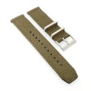 Easy-Klick Segeltuch-Canvas Textil Uhrenarmband Modell Top-Gear grün 22 mm