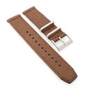 Easy-Klick Segeltuch-Canvas Textil Uhrenarmband Modell Top-Gear braun 22 mm