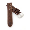 Vintage Rallye Uhrenarmband Modell Jülich mocca 20 mm