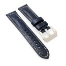 Alligator Uhrenarmband mit Tubes Modell Enzo blau 24 mm komp. Panerai