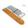 Diloy Easy-Klick Jeans Uhrenarmband Modell Richmond hellblau 20 mm Fashion-Strap