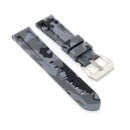 Camouflage Silikon Uhrenarmband Modell Italo grau 22 mm, komp. Panerai