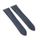 Echt Alligator Ersatz-Uhrenarmband für Cartier Tank Modell CT33 blau 17/16 mm für Faltschließe