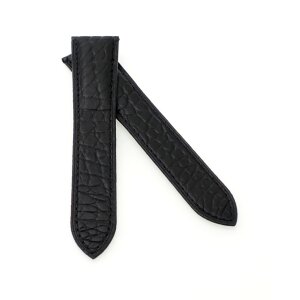 Echt Alligator Ersatz-Uhrenarmband für Cartier Tank Modell CT33 schwarz 20/18 mm für Faltschließe
