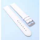 Superlanges Easy-Klick Kalbsleder Uhrenarmband Modell Buenos-XXXL weiß 14 mm