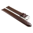 Superlanges Easy-Klick Kalbsleder Uhrenarmband Modell Buenos-XXXL mocca 20 mm