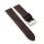 Echt Straußbein Uhrenarmband Modell Jimina mocca 18 mm, Handarbeit