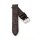 Echt Straußbein Uhrenarmband Modell Jimina mocca 19 mm, Handarbeit